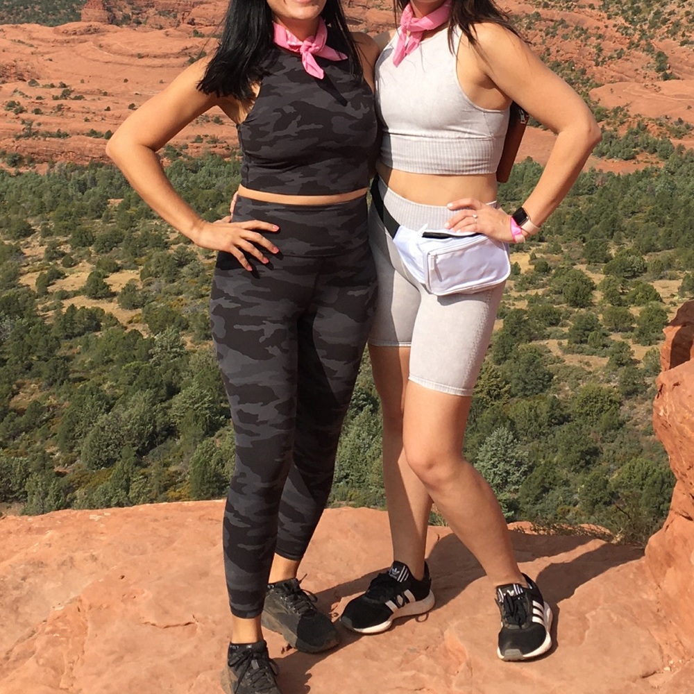 Athleta camo workout set